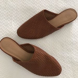 Madewell woven leather mules